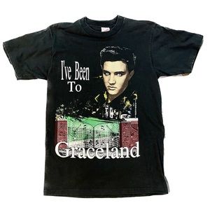 Vintage Jerzees 1992 Elvis Presley Graceland Memphis Tennessee T-Shirt Medium